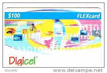 STATI UNITI (USA) - (RECHARGE GSM)  DIGICEL   - $ 100 FLEXcard EXP. 04.01.04   -  USED -  RIF. 1306 - Other & Unclassified