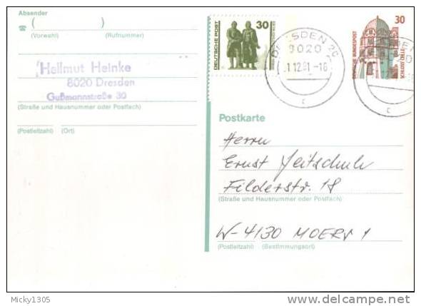 Germany - Postkarte Echt Gelaufen / Postcard Used (z360) - Postkarten - Gebraucht