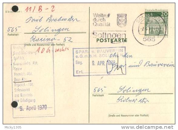 Germany - Postkarte Echt Gelaufen / Postcard Used (z395) - Postkarten - Gebraucht