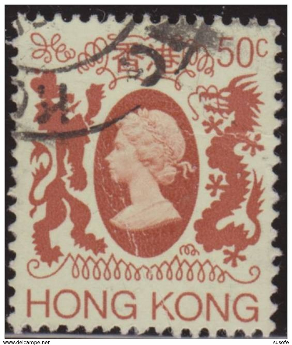 Hong Kong China 1982 Scott 392 Sello º Personajes Reina Isabel II Queen Elizabeth II Michel 392 Yvert 386 Stamps Timbre - Gebraucht