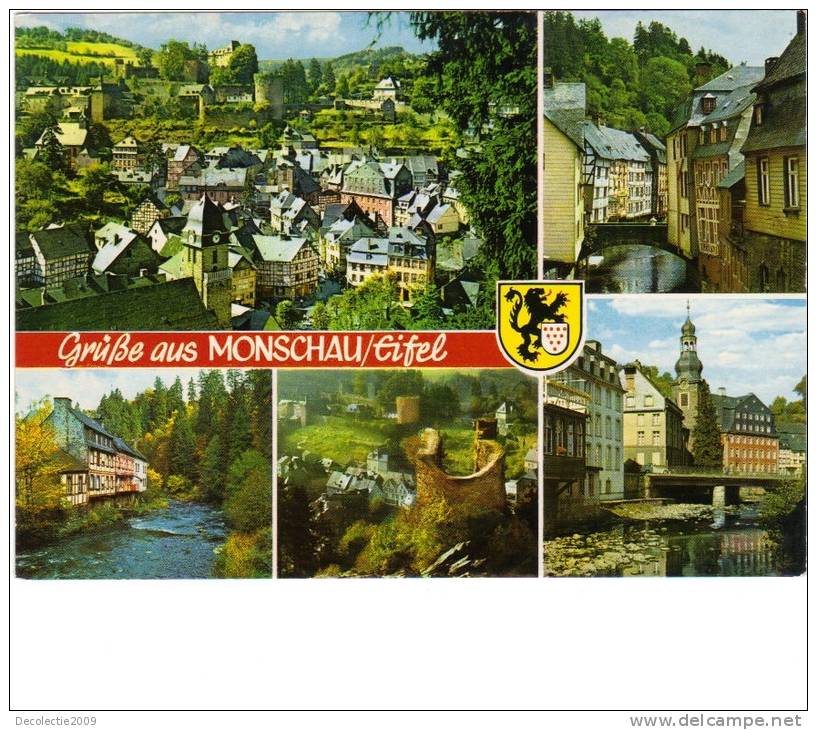 B56548 Monschau Eifel Multiviews Not Used Perfect Shape Back Scan Available At Request - Monschau