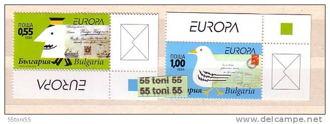 2008 Europe CEPT "Writing Letters 2v.- MNH BULGARIA / Bulgarie - 2008