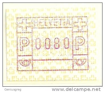 1990 ATM Automatenmarken Typ 8 - 0,80CHF Mi.4 - Automatenmarken