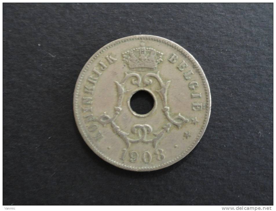 1908 - 25 Centimes - Belgie - Belgique - Légende Flamande - 25 Cents