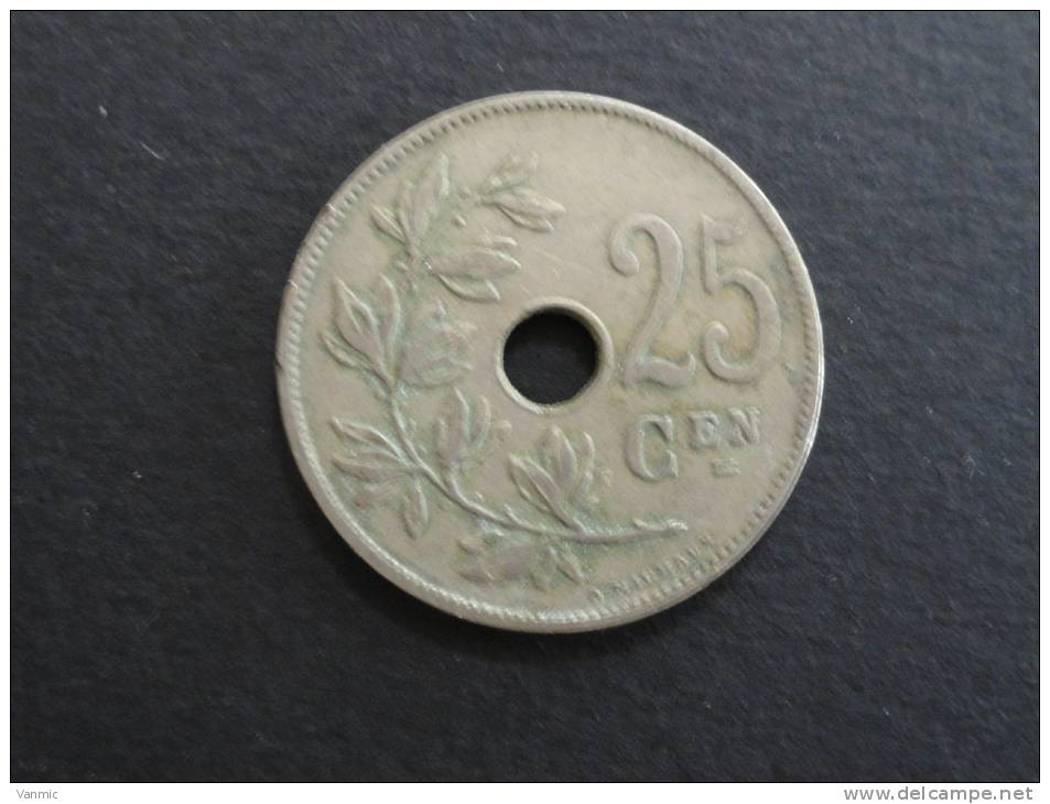 1908 - 25 Centimes - Belgie - Belgique - Légende Flamande - 25 Cents