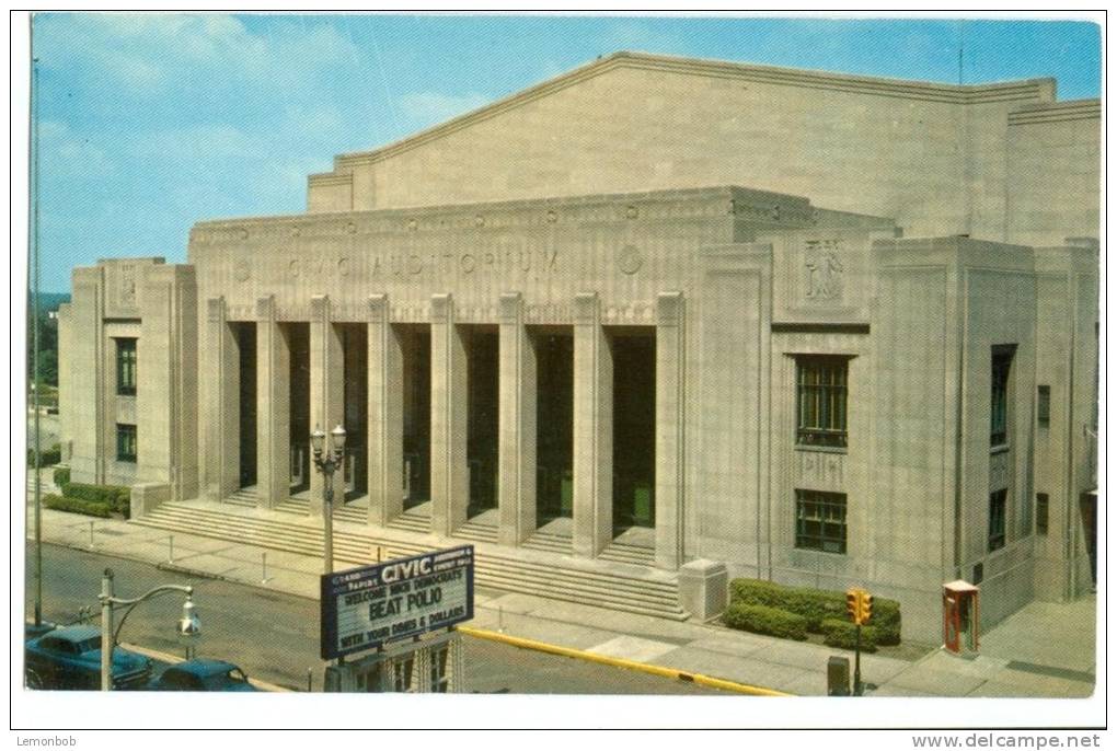 USA – United States, The Civic Auditorium, Grand Rapids, Michigan, Unused Postcard [P7993] - Grand Rapids