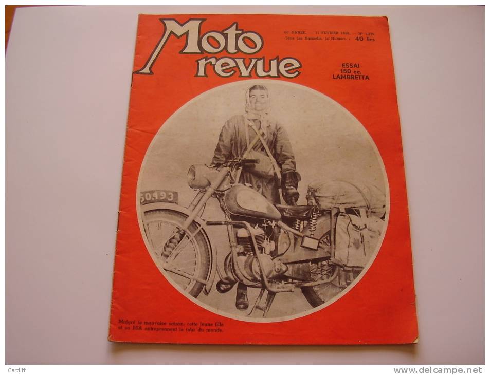 Moto Revue 1276 De 1956 : Essai 150 Cc LAMBRETTA . MV Agusta. L´électricité. Ariel - Moto