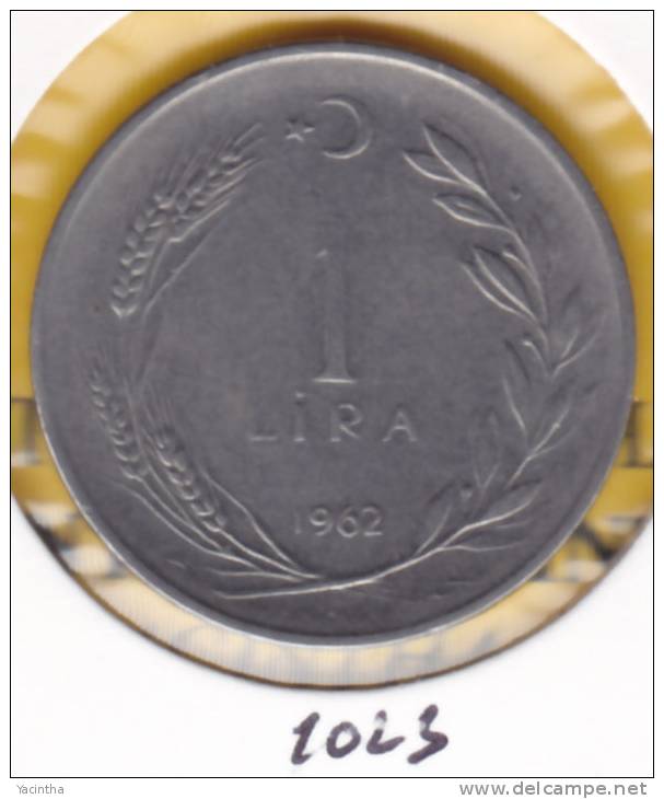 @Y@    Turkije 1 Lira  1962   (1023) - Turkije