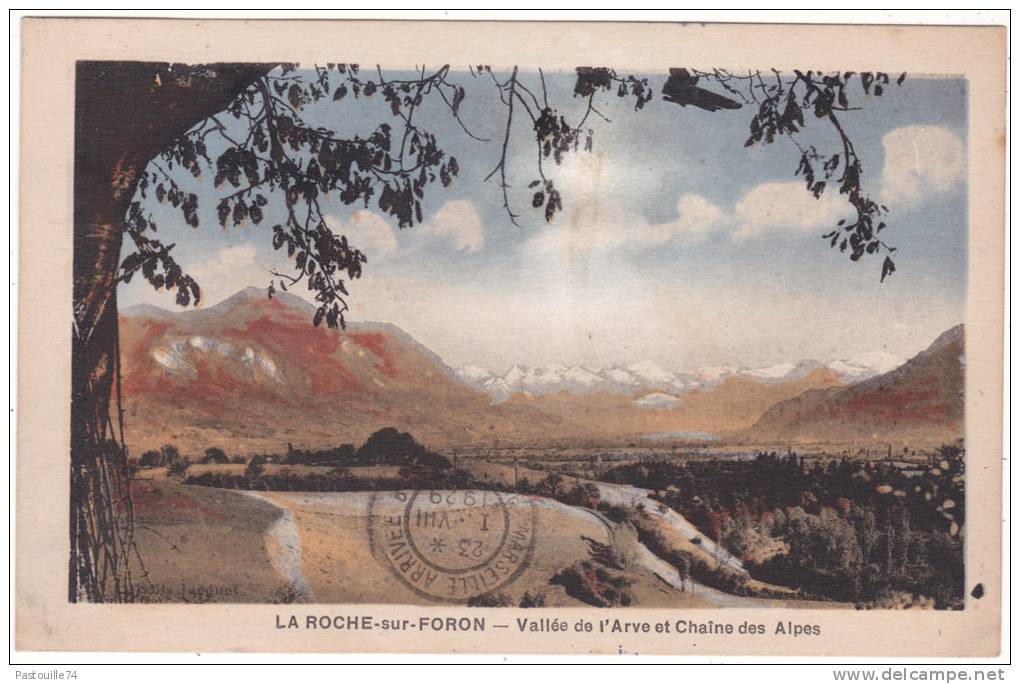 LA  ROCHE-sur-FORON.   Vallée  De  L´ Arve  Et  Chaîne  Des  Alpes - La Roche-sur-Foron