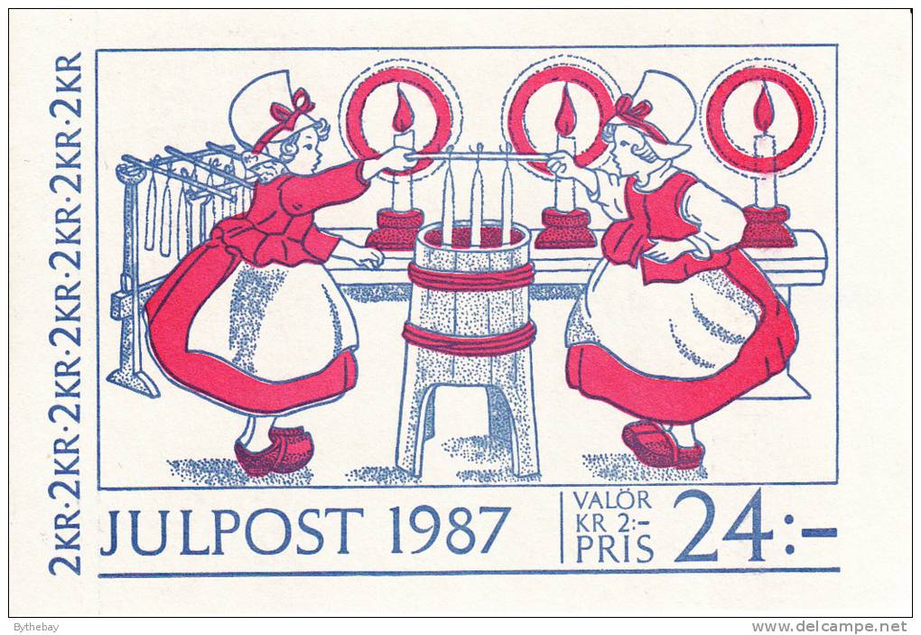 Sweden MNH Scott #1660a Complete Booklet Christmas Customs - 1981-..