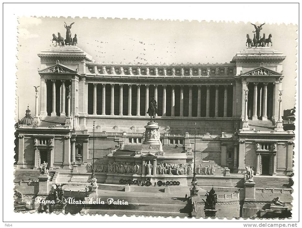 ROMA - ALTARE DELLA PATRIA-  VIAGGIATA 1954  *(laz449) - Altare Della Patria