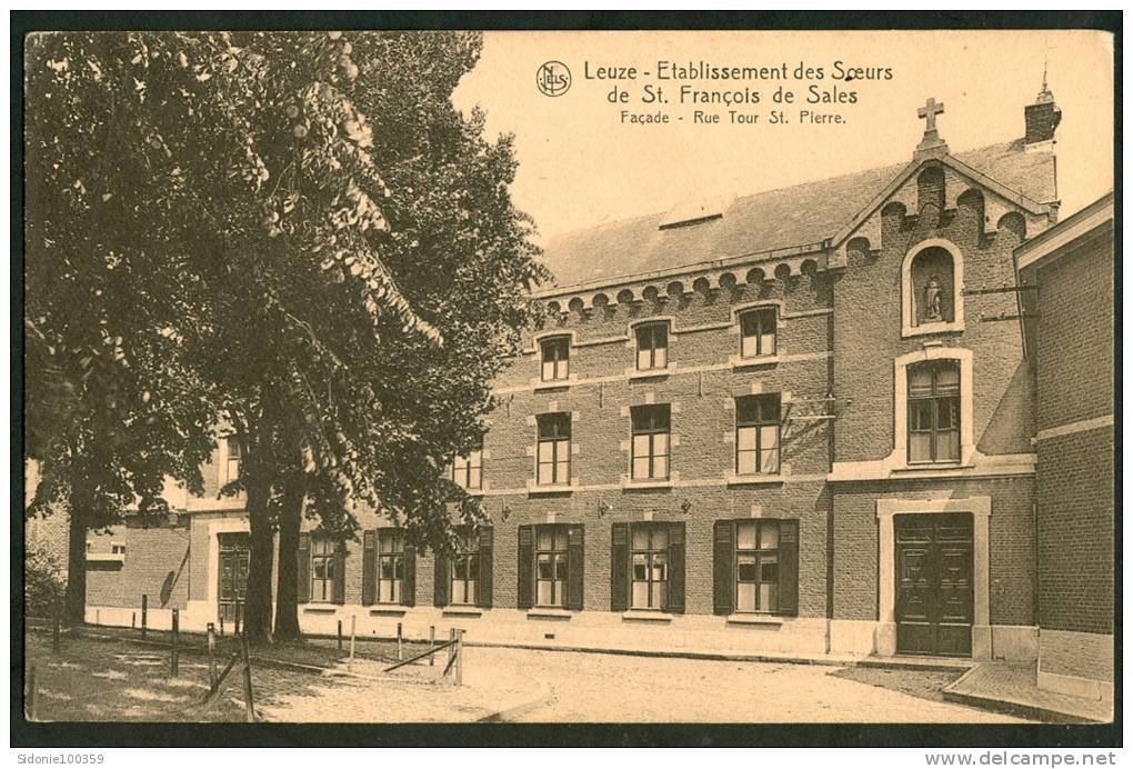 Carte Postale De Leuze (Etablissement Des Soeurs De St. François De Sales : Façade, Tour St. Pierre) éditeur Thill - Leuze-en-Hainaut