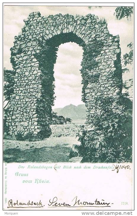 2849. Postal ROLANDSBOGEN ( Rolandsack) REMAGEN (Renania Palatinado) Ruinas - Remagen