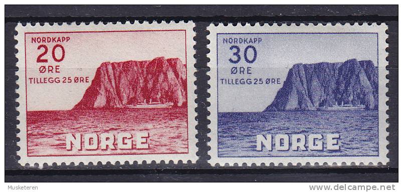 Norway 1938 Mi. 198-99 Fremdenverkehr 2. Nordkap-Ausgabe Complete Set MH* - Neufs