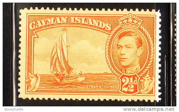 Cayman Islands 1947 KG Def 2 1/2p Mint - Caimán (Islas)