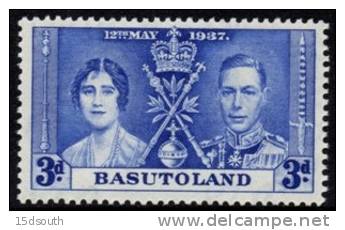 Basutoland - 1937 Coronation 3d MNH** - Andere & Zonder Classificatie