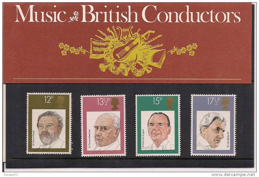 1980 - Music British Conductors / Chefs D'orchestre Britanniques - Presentation Packs