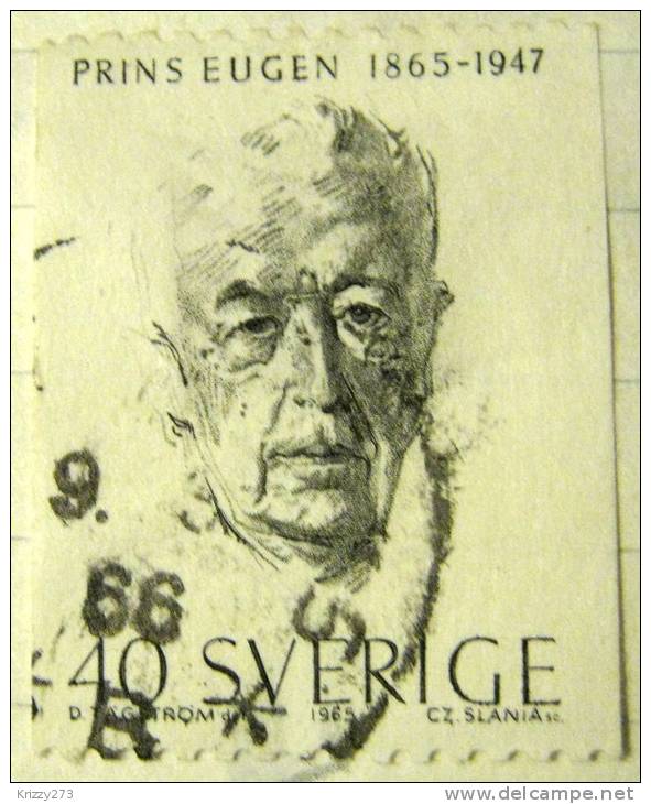 Sweden 1965 Prince Eugen 40ore - Used - Oblitérés