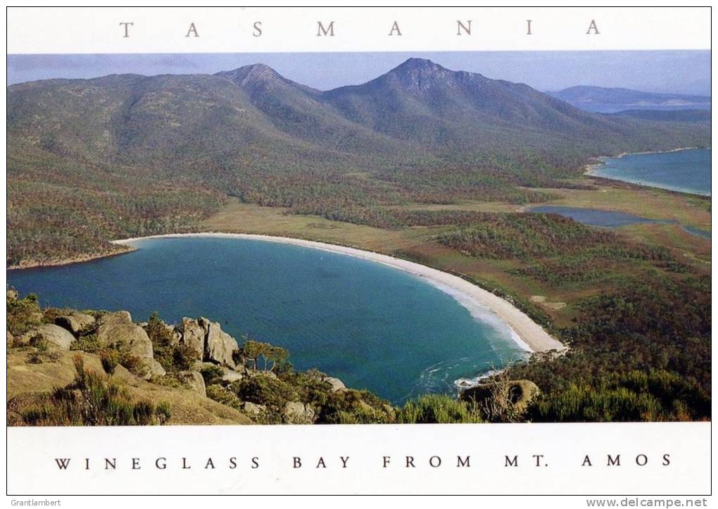 Tasmania - Wineglass Bay From Mt Amos, Unused - Tas. Postcards &amp; Souvenirs - Other & Unclassified