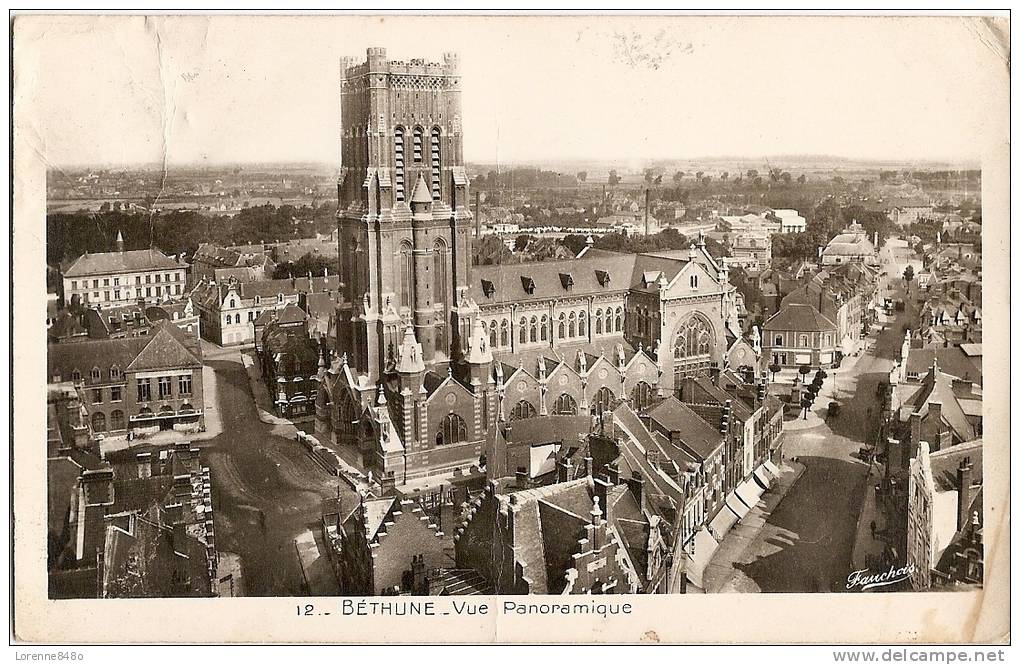 - 62 - BéTHUNE....VUE GENERALE...................écrite 1949.............. - Bethune