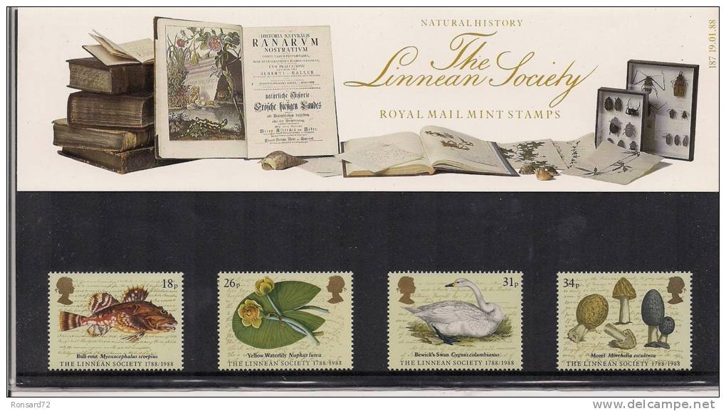 1988 - The Linnean Society - Presentation Packs