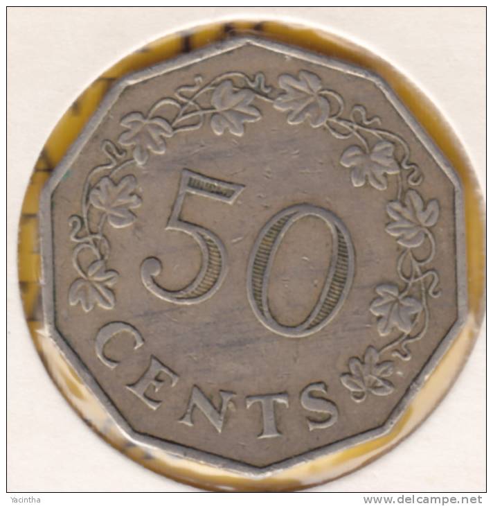 @Y@   Malta  50 Cent  1972   (1106  ) - Malta