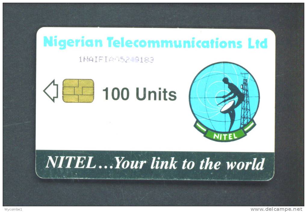 NIGERIA  - Chip Phonecard/100 Units Reverse Satellite Dish - Nigeria