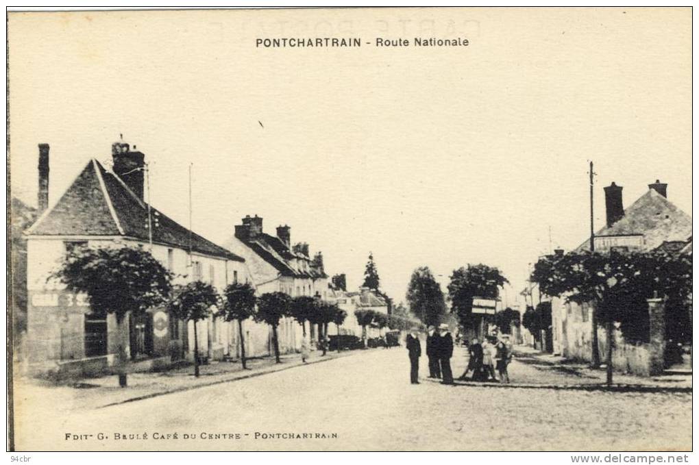 CPA(78)  LE PECQ   Route Nationale - Le Perray En Yvelines