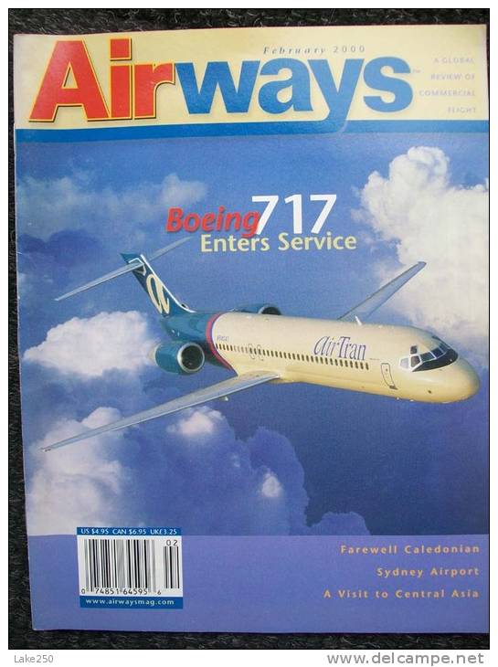 RIVISTA AIRWAYS FEBBRAIO 2000   Aviazione Aerei - Verkehr