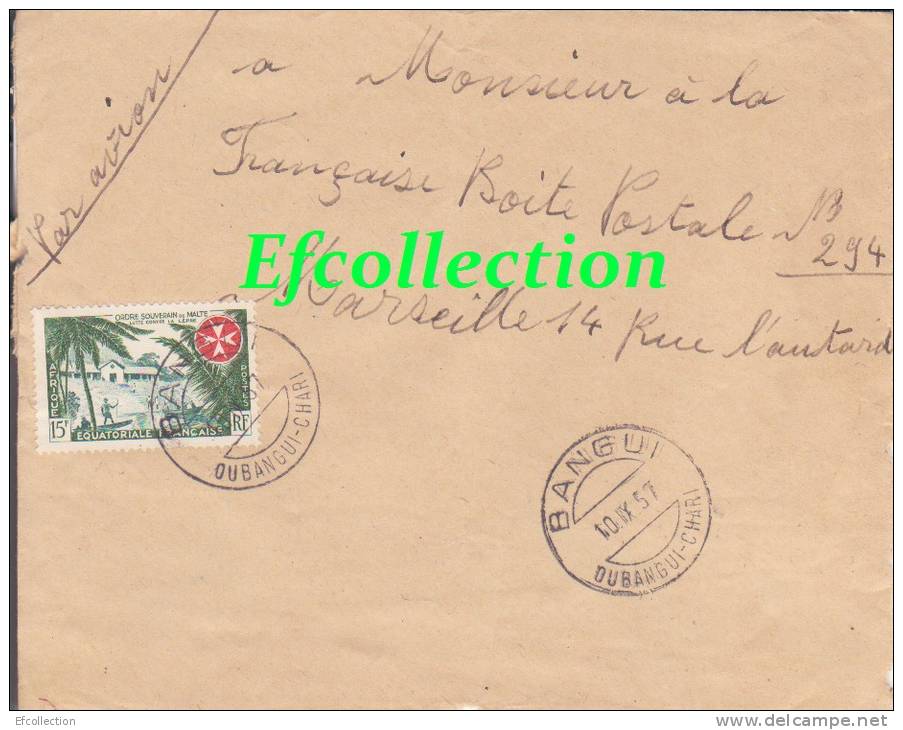 BOUAR - OUBANGUI CHARI - Afrique,colonies Francaises,avion,lettre Pour La France,marcophilie - Lettres & Documents