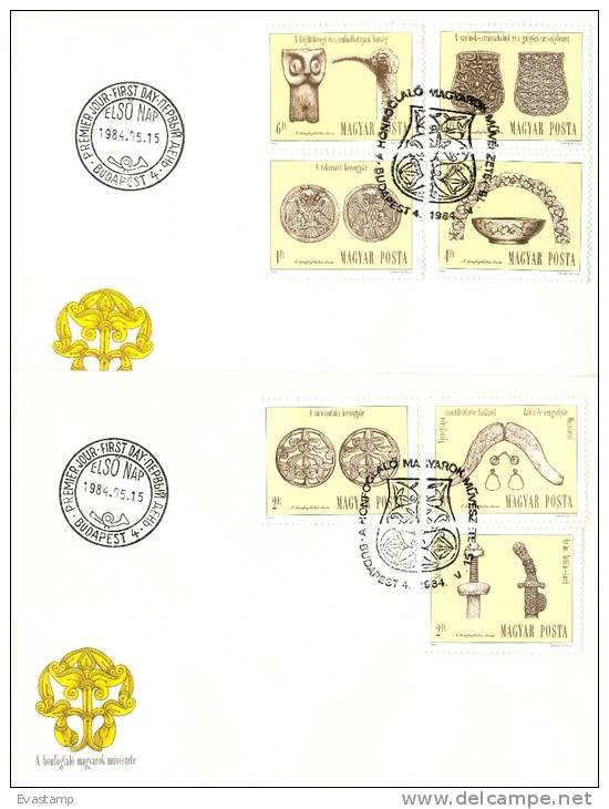 HUNGARY - 1984.FDC Set - Post-Roman Archaeological Discoveries - FDC