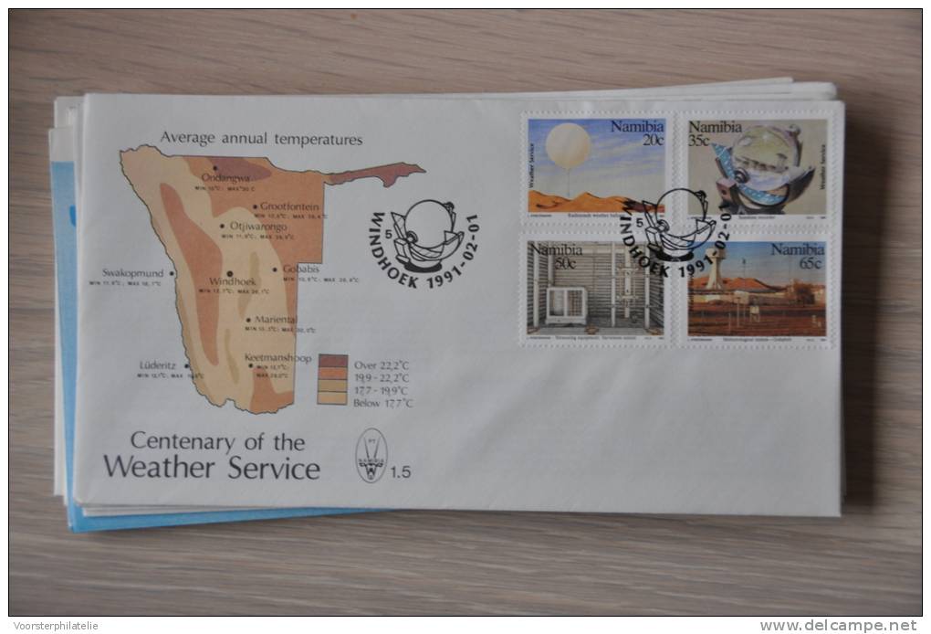 FDC NAMIBIË NAMIBIA 1991 WEATHER WEER WETTER BLANCO BLANK. - Namibie (1990- ...)