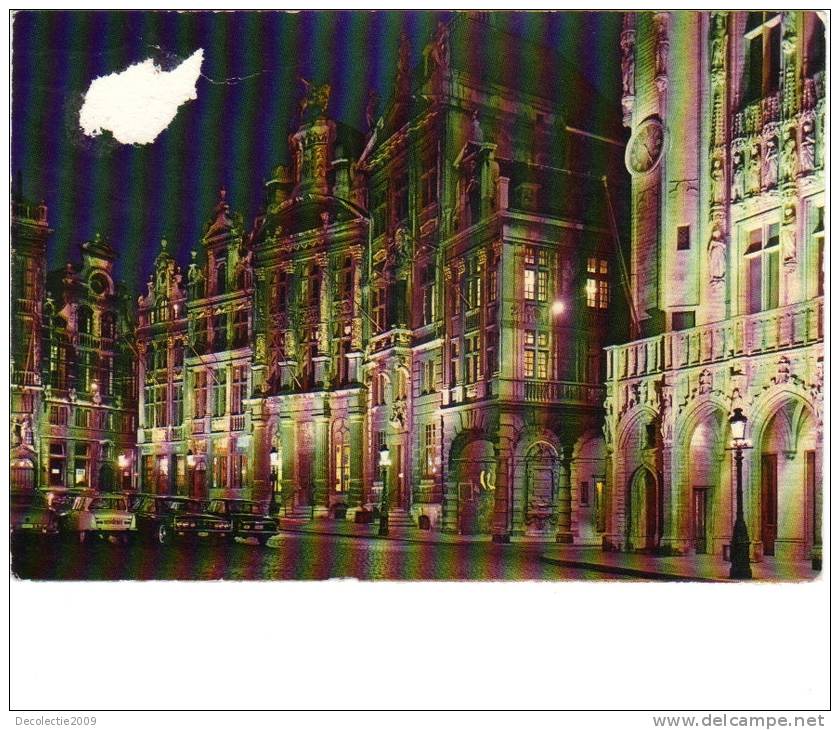 B59118 Bruxelles Un Coin De La Grand Palace La Nuit Not Used Good  Shape Back Scan At Request - Bruxelles La Nuit