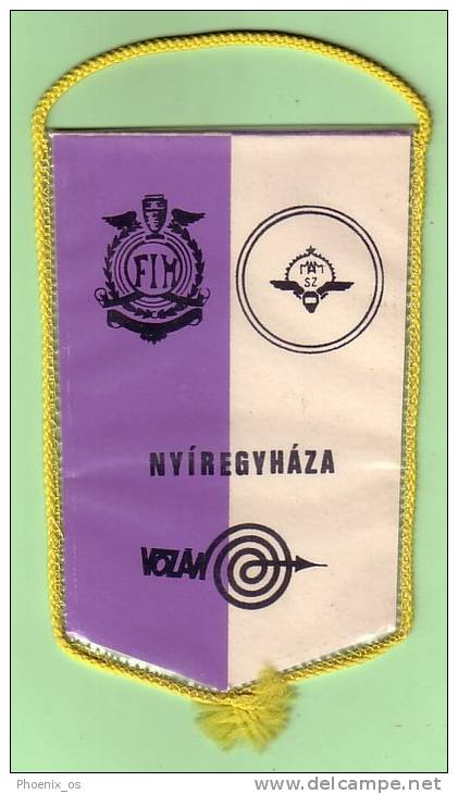 HUNGARY - Flag, Racing - Motorsport, Motorbike, Nyíregyháza, Year Cca 1970, Speedway, Volan DSC - Bekleidung, Souvenirs Und Sonstige