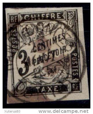 COLONIES GENERALES TAXE N° 3 Oblitéré HANOI Concession (TONKIN) - Postage Due