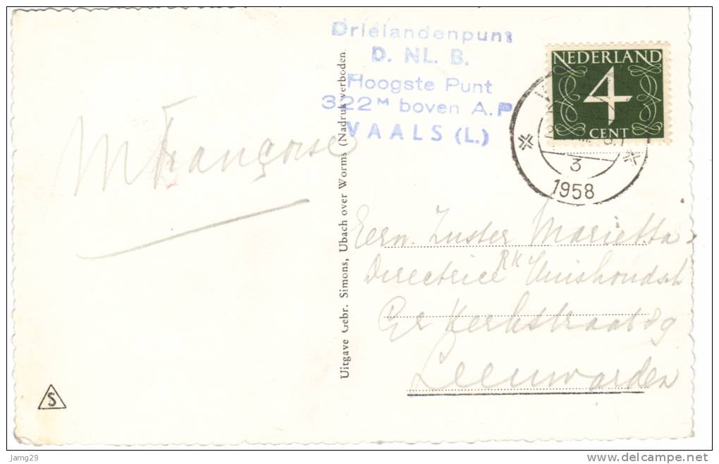 Nederland/Holland, Vaals, Panorama Aken, 1958 - Vaals