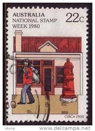 1980 - Australian National Stamp Week 22c POSTMAN & POSTBOX Stamp FU - Used Stamps