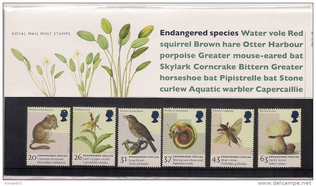 1998 - Endangered Species - Presentation Packs