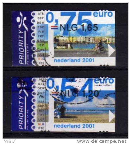 Netherlands - 2001 - Priority Mail / Landscapes - Used - Oblitérés