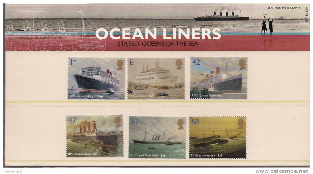 2004 - Ocean Liners - Stately Queens Of The Sea - Presentation Packs
