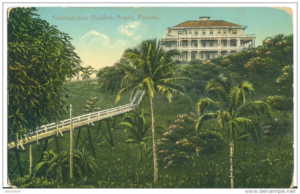 Panama, Administration Building, Ancon, Early 1900s Unused Postcard [P8191] - Panama