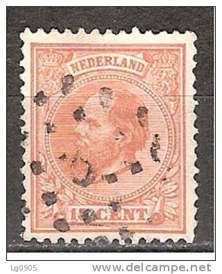NVPH Nederland Netherlands Pays Bas Niederlande 23 TOP CANCEL AMSTERDAM (5) ; Koning King Roy Rei Willem III 1872 - Used Stamps