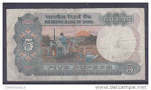 INDE - 1 Billet De 1 Rupee (1980) + 1 Billet De 2 Rupees + 1 Billet De 5 Rupees - Inde