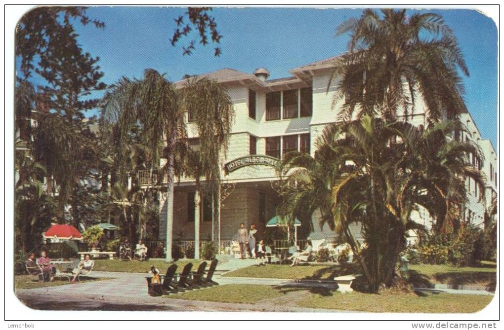 USA, The Hotel Albemarle, St. Petersburg, Florida, 1950s Used Postcard [P8251] - St Petersburg