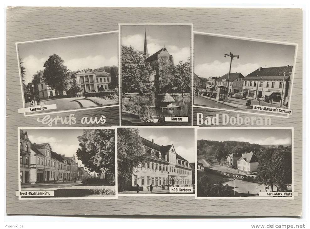 BAD DOBERAN - Mosaic Postcard, 1973. - Bad Doberan