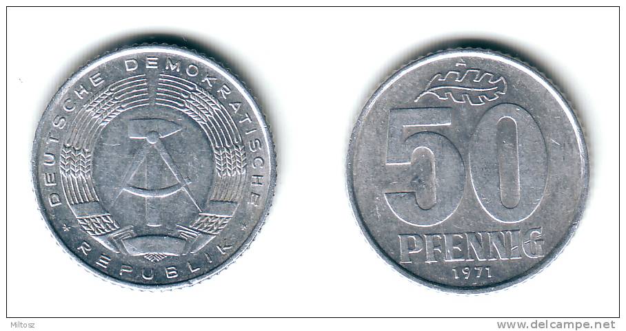 Germany DDR 50 Pfennig 1971 - 50 Pfennig