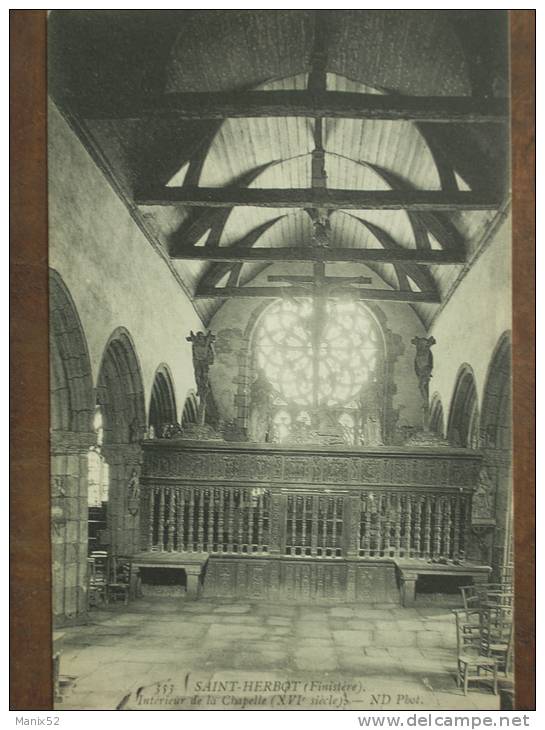 29 - SAINT-HERBOT - Intérieur De La Chapelle ( XVI° Siècle) - Saint-Herbot