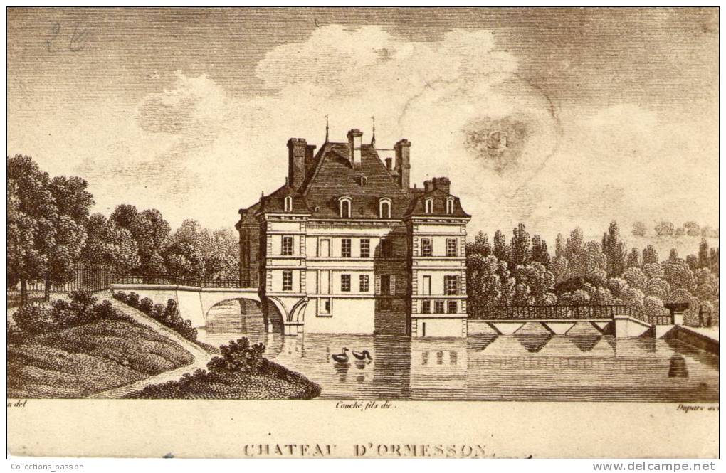 Cp , 94 , Château D'ORMESSON , écrite - Ormesson Sur Marne