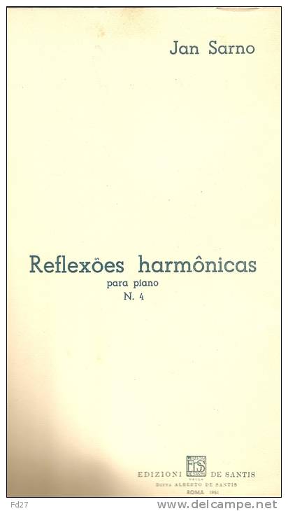 PARTITION DE JAN SARNO : REFLEXOES HARMONICAS - PARA PIANO - S-U