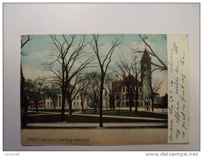 Albany. - High School, State House And City Hall. (6 - 1 - 1910) - Albany